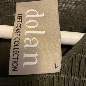 Dolan Olive green tank top, size L
